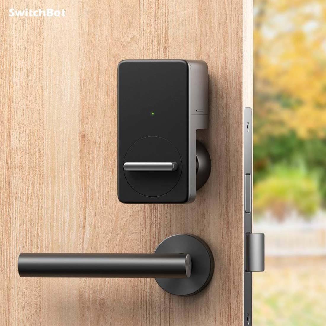 SwitchBot Lock, Smart Bluetooth Lock for Front Door, Black