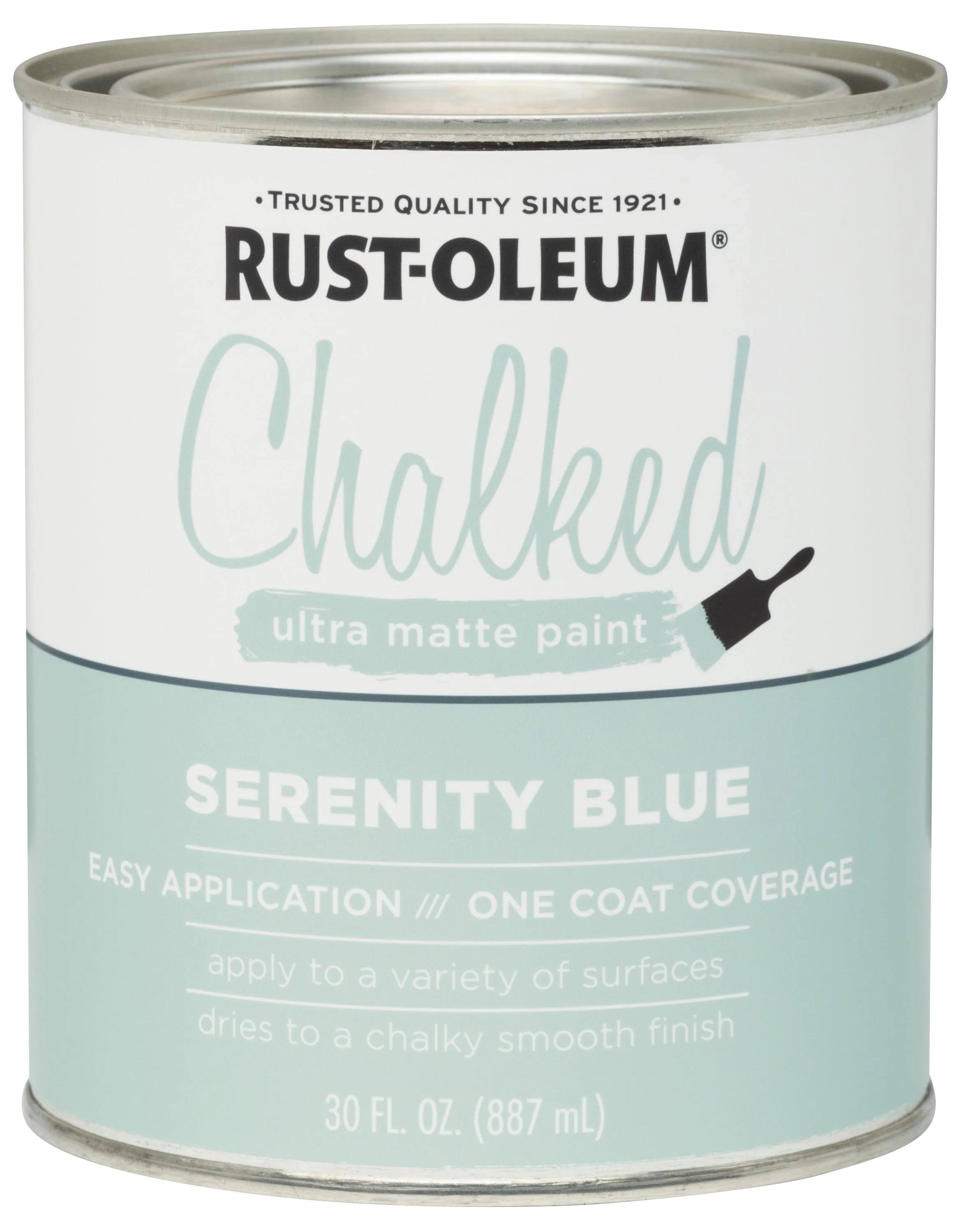 Rust-Oleum 285139 Chalked Ultra Matte, Serenity Blue, 30 oz