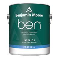 Benjamin Moore Ben Eggshell White Paint and Primer Interior 1 Gal