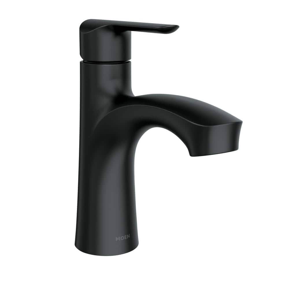 Moen Findlay Single-Handle Single-Hole Bathroom Faucet in Matte Black