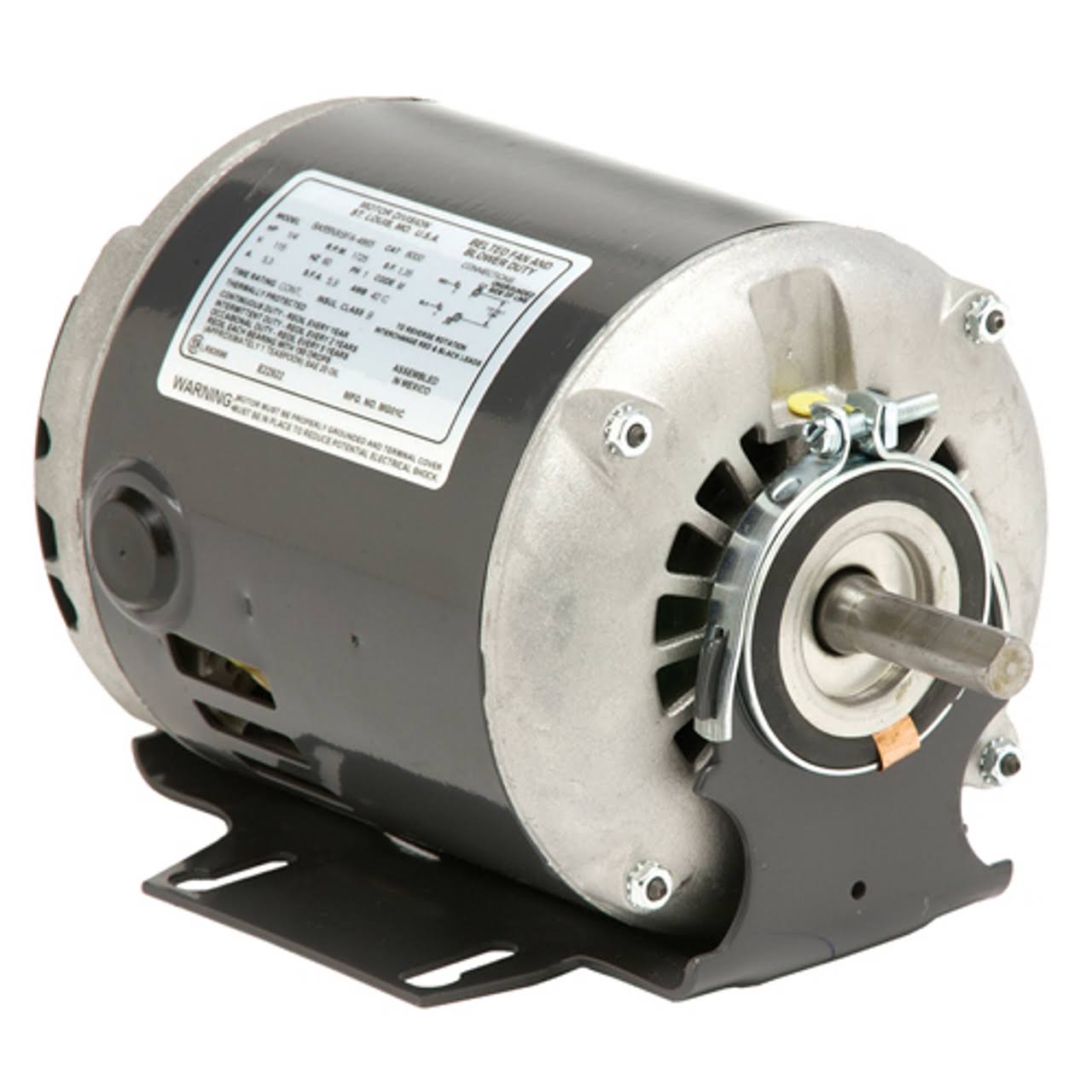 US Motors 8200 Belted Fan Blower 1/2 HP 1-Phase 1725 RPM Motor