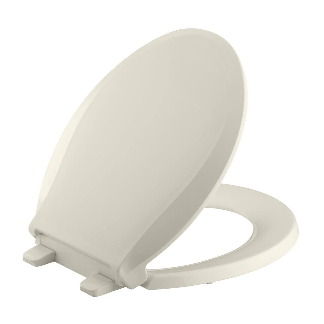 Kohler K-4639-RL Cachet ReadyLatch Round-Front Quiet-Close Toilet Seat- Black