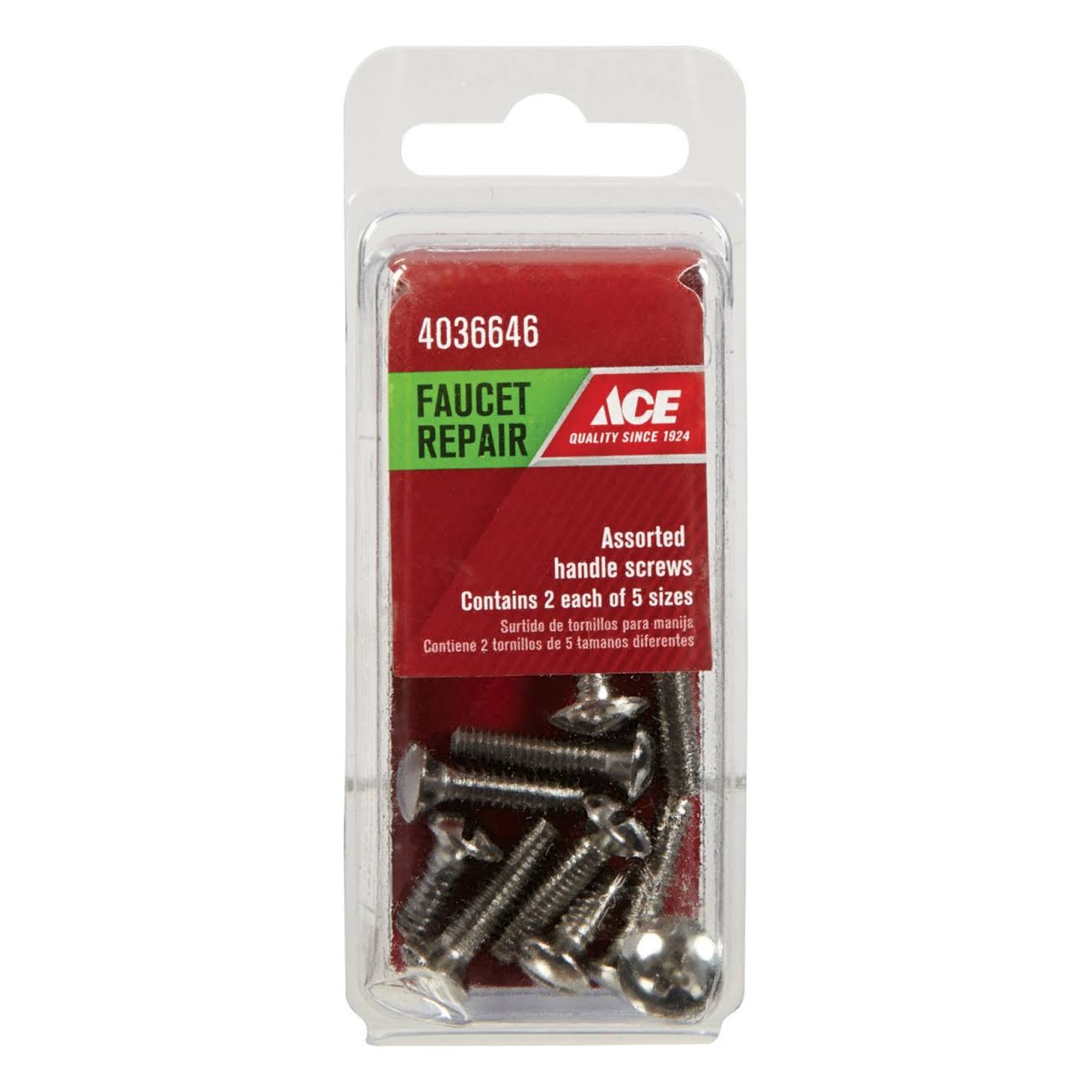 Ace Chrome Faucet Screw Assortment