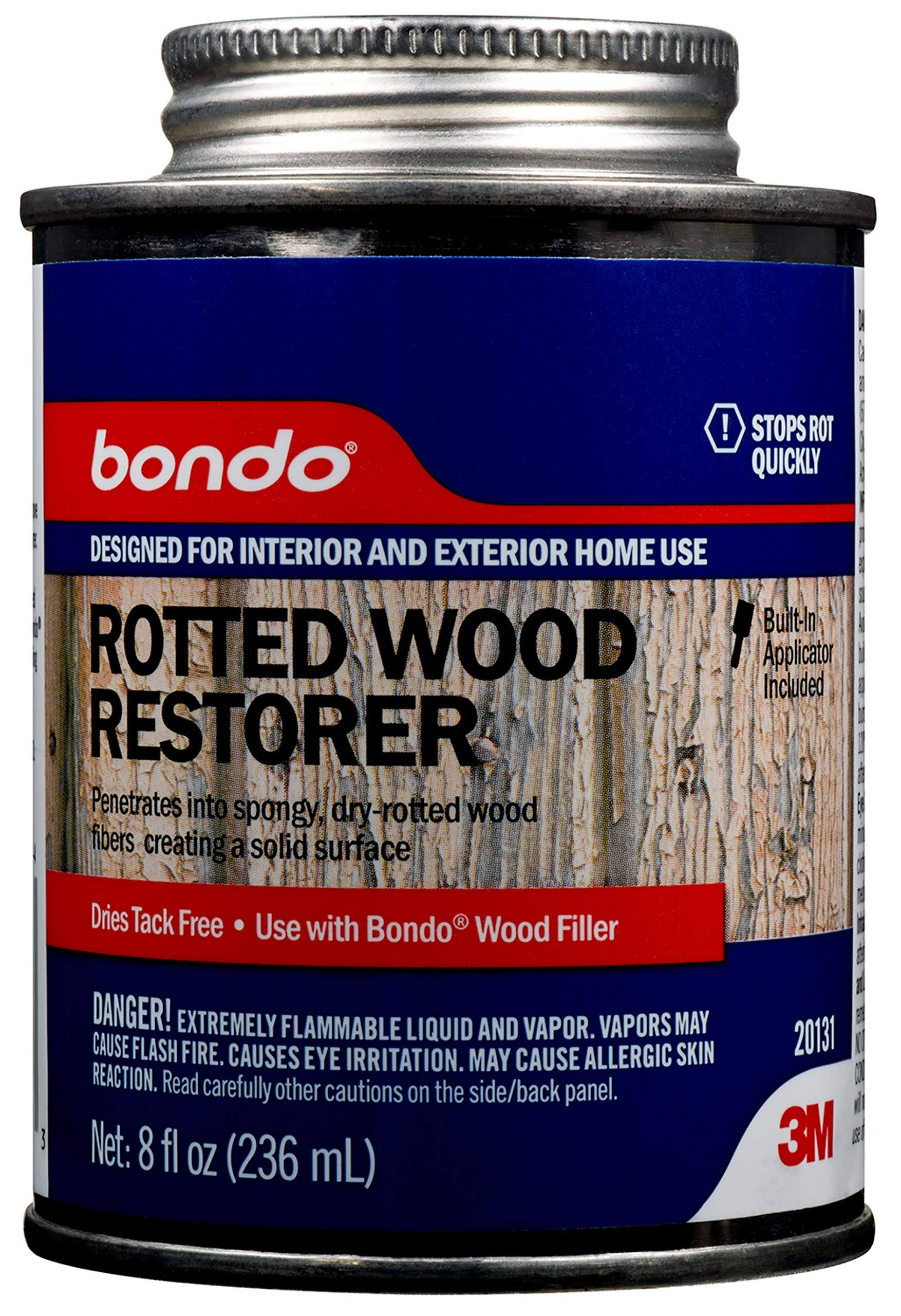 Bondo 20131 Rotted Wood Restorer 8 oz