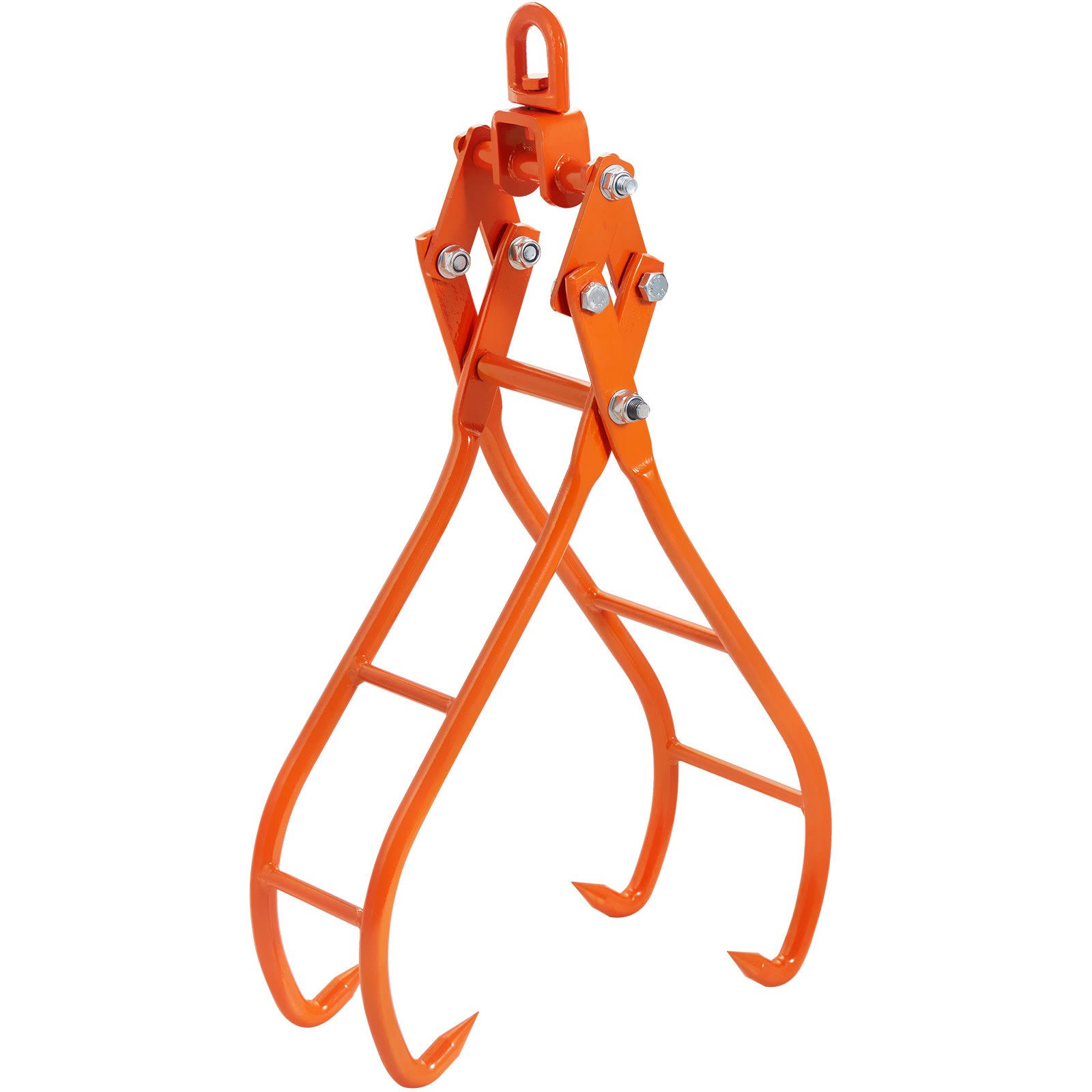 VEVOR Timber Claw Hook, 36 inch 4 Claw Log Grapple for Logging Tongs, Swivel Steel Log Lifting Tongs, Eagle Claws Design with 3307 lbs/1500 kg