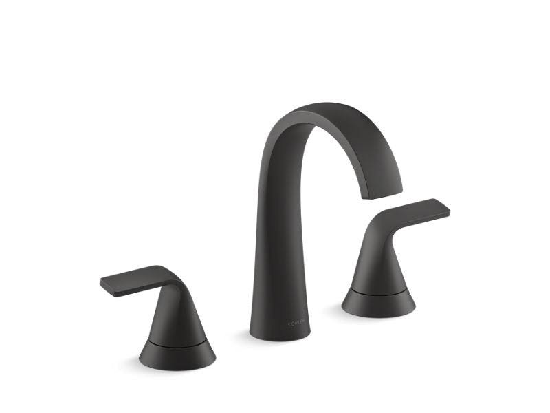 Kohler K-R30579-4D-2MB Cursiva Widespread Bathroom Sink Faucet