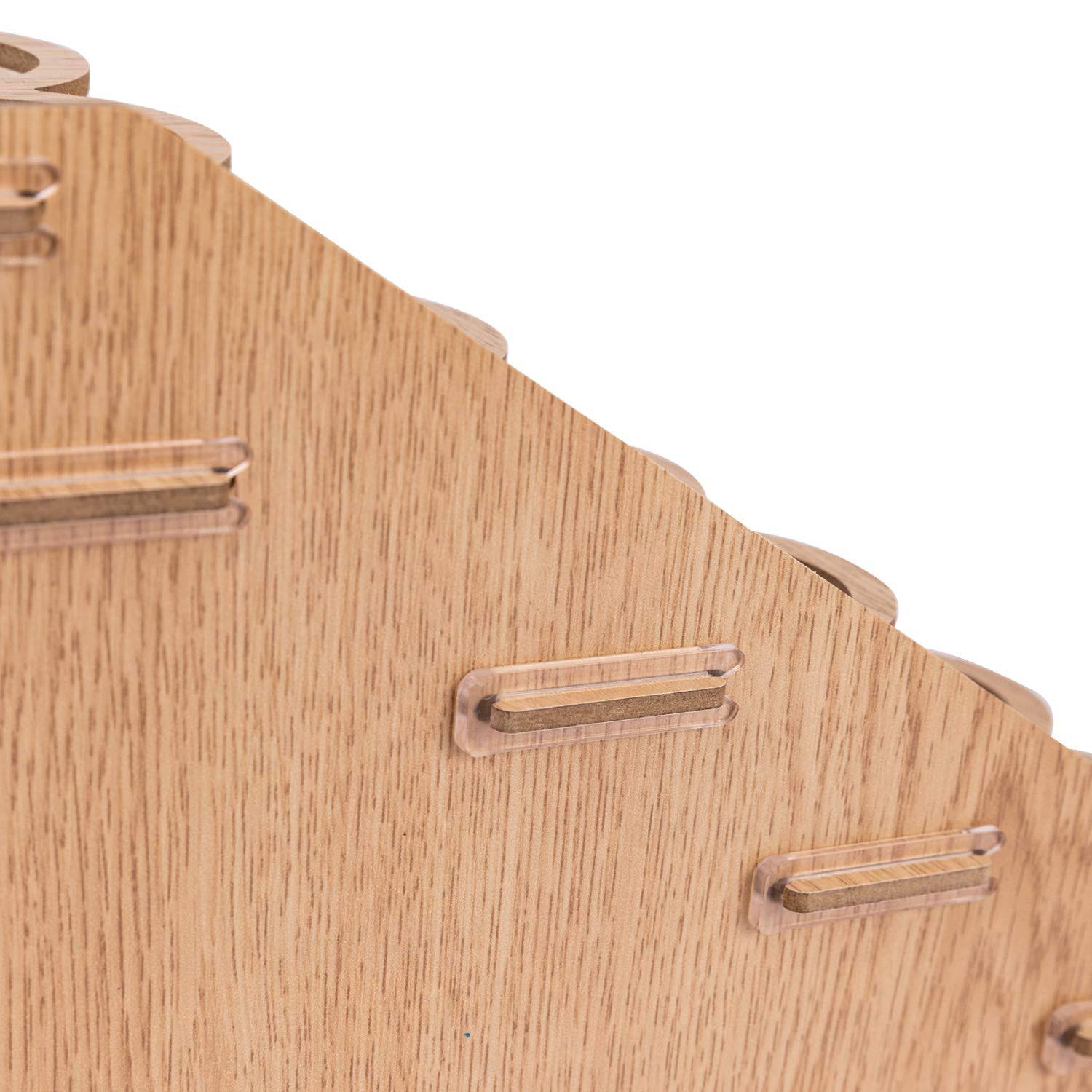 Amazon Basics Craft Paint & Brush Organizer Rack, Holds Up to 60 Bottles (52 1-Inch Bottles and 8 1.47-inch bottles) and 22 Brushes- 14 x 8 Inches, W