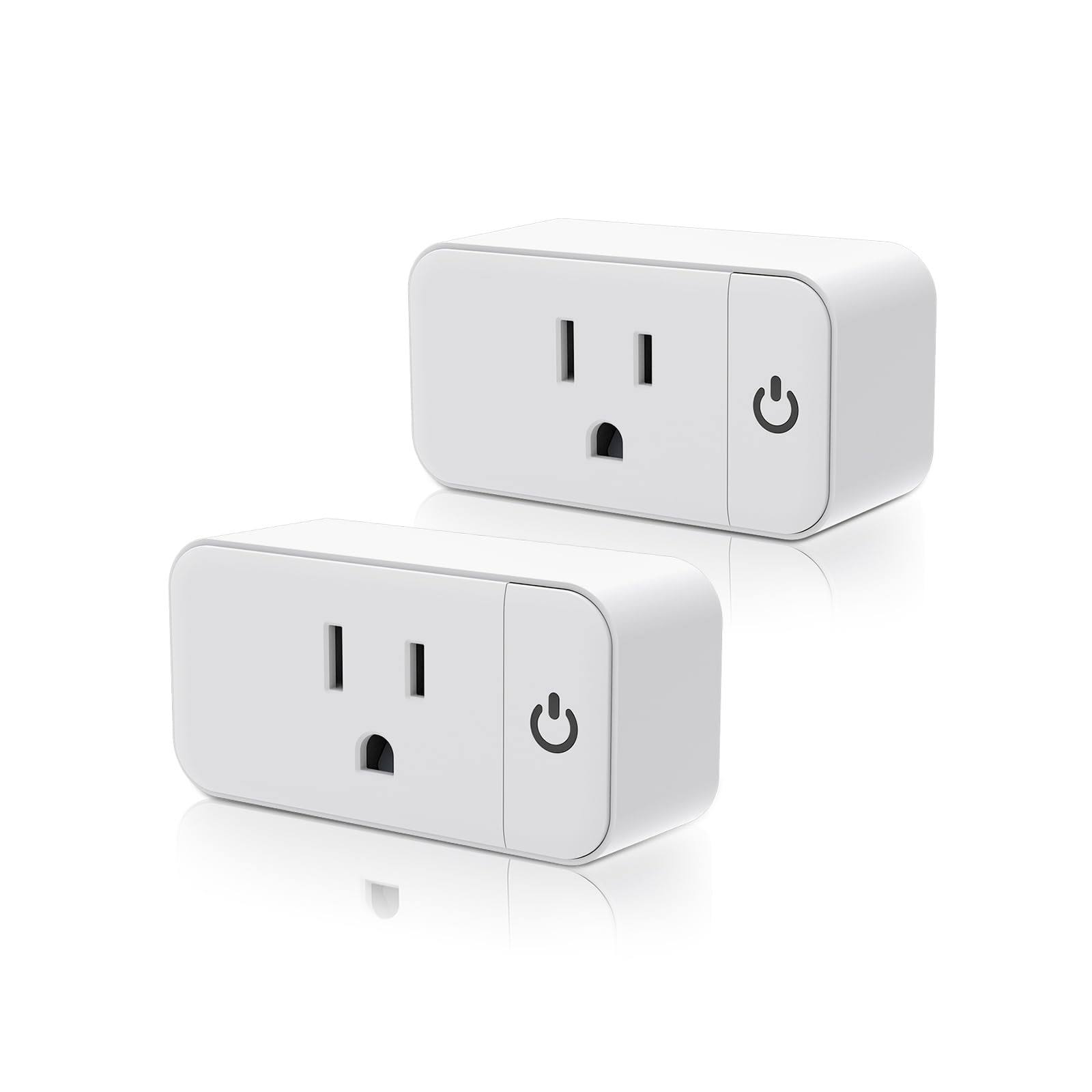 Mini Smart Plug, WiFi Smart Outlet Compatible with Alexa and Google Assistant, WiFi Socket with Remote Control and Timer Function, No Hub Required,