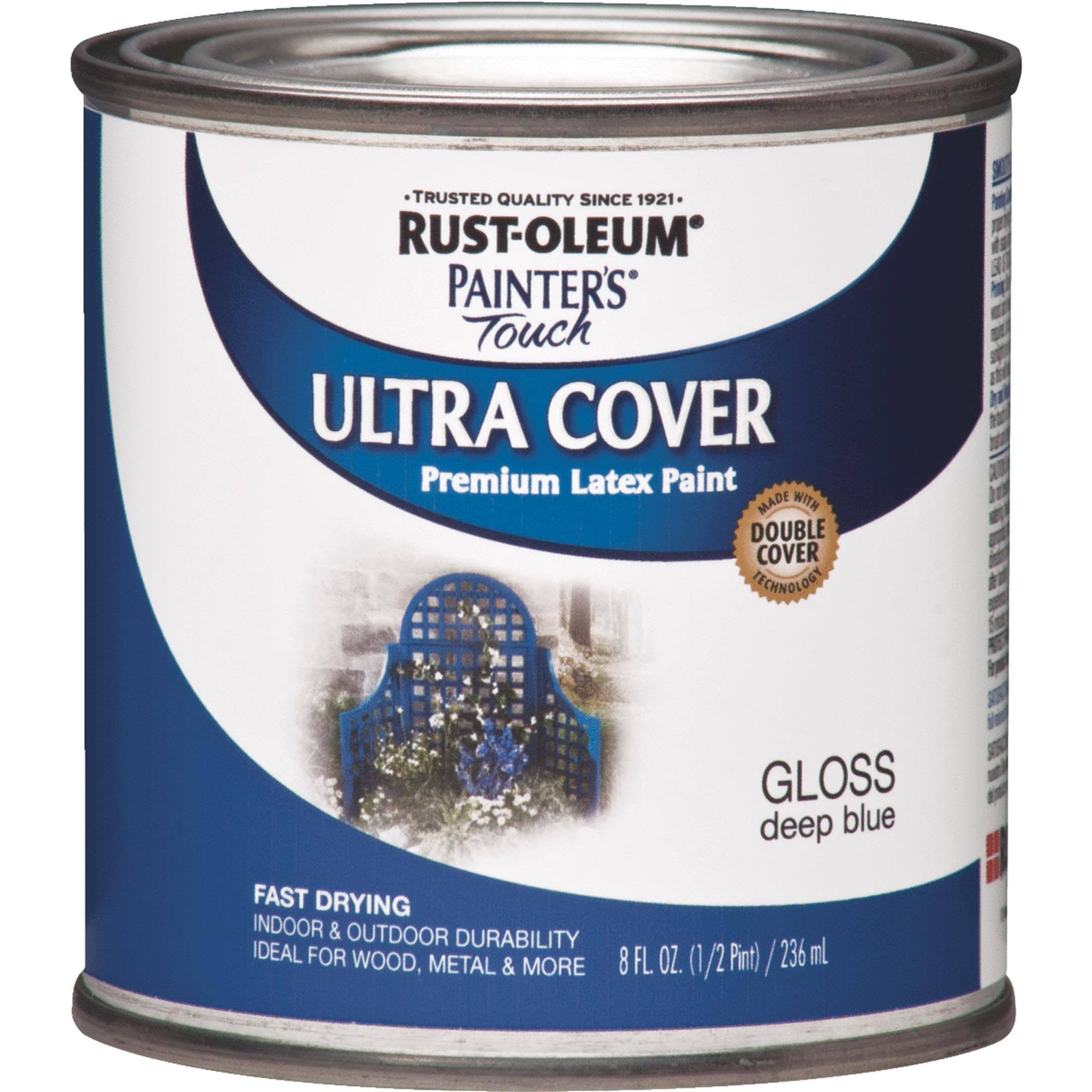Rust-Oleum 8 oz Painter's Touch Deep Blue Gloss Premium Latex Paint