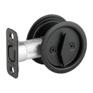Kwikset 93350-024 Satin Nickel Pocket Door Privacy Lock,