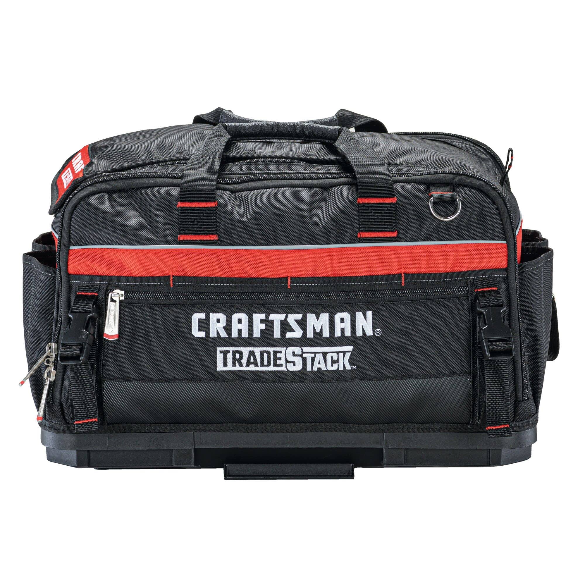 Craftsman TradeStack System Black/Red Polyester 22.5-in Tool Bag | CMST21450