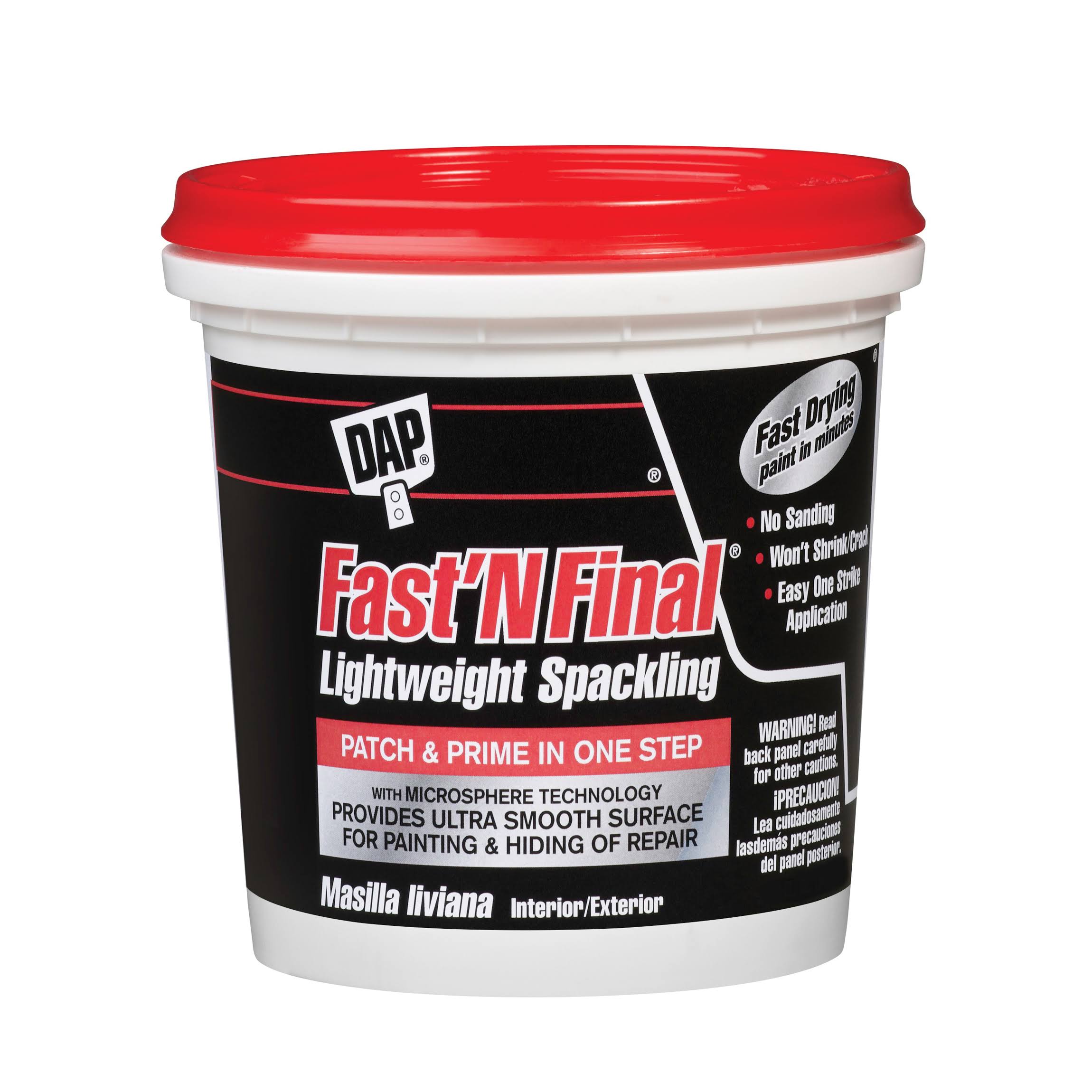 Dap Fast'N Final Lightweight Spackling