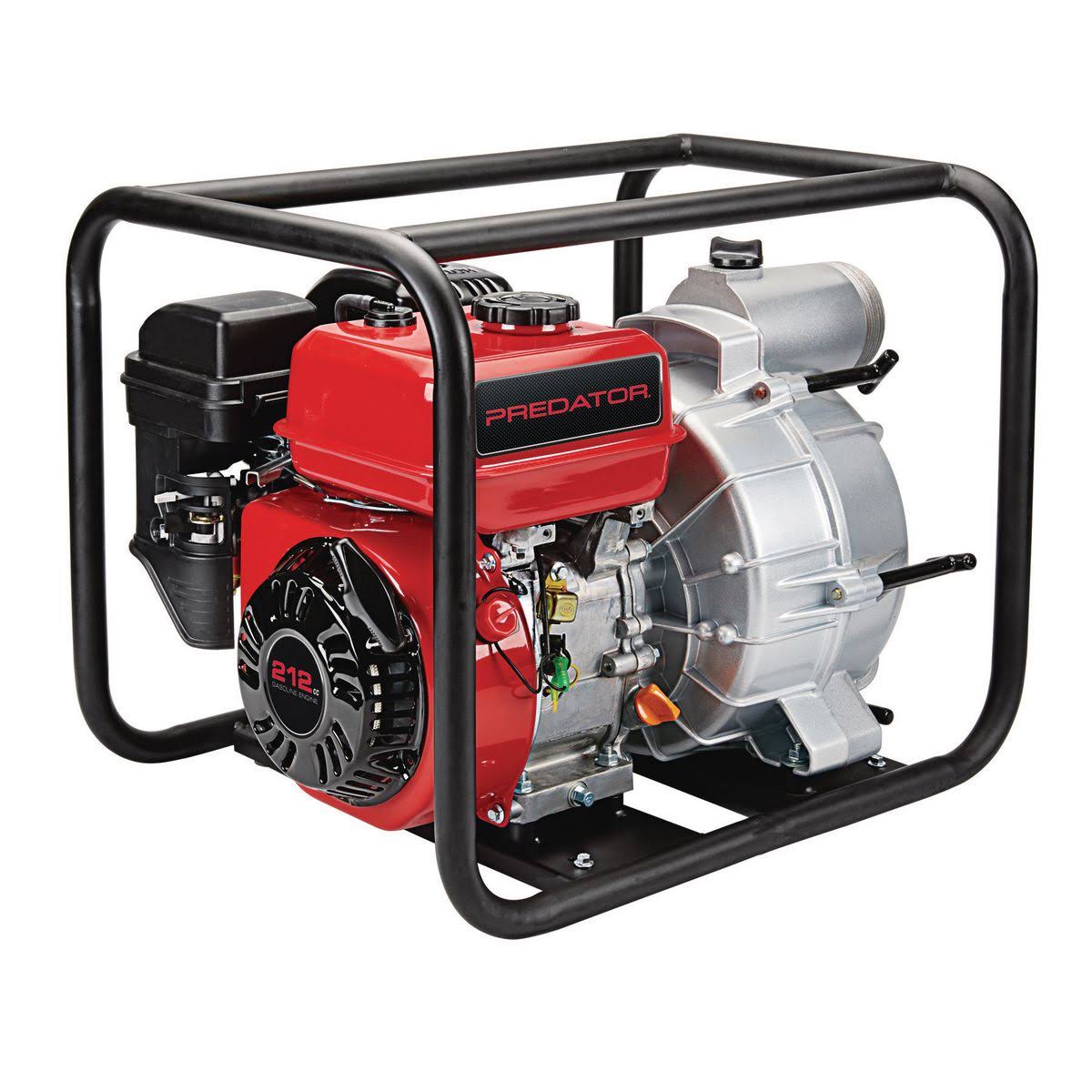 Predator 3 in. 212cc Gasoline Engine Semi-Trash Water Pump- 290 GPM