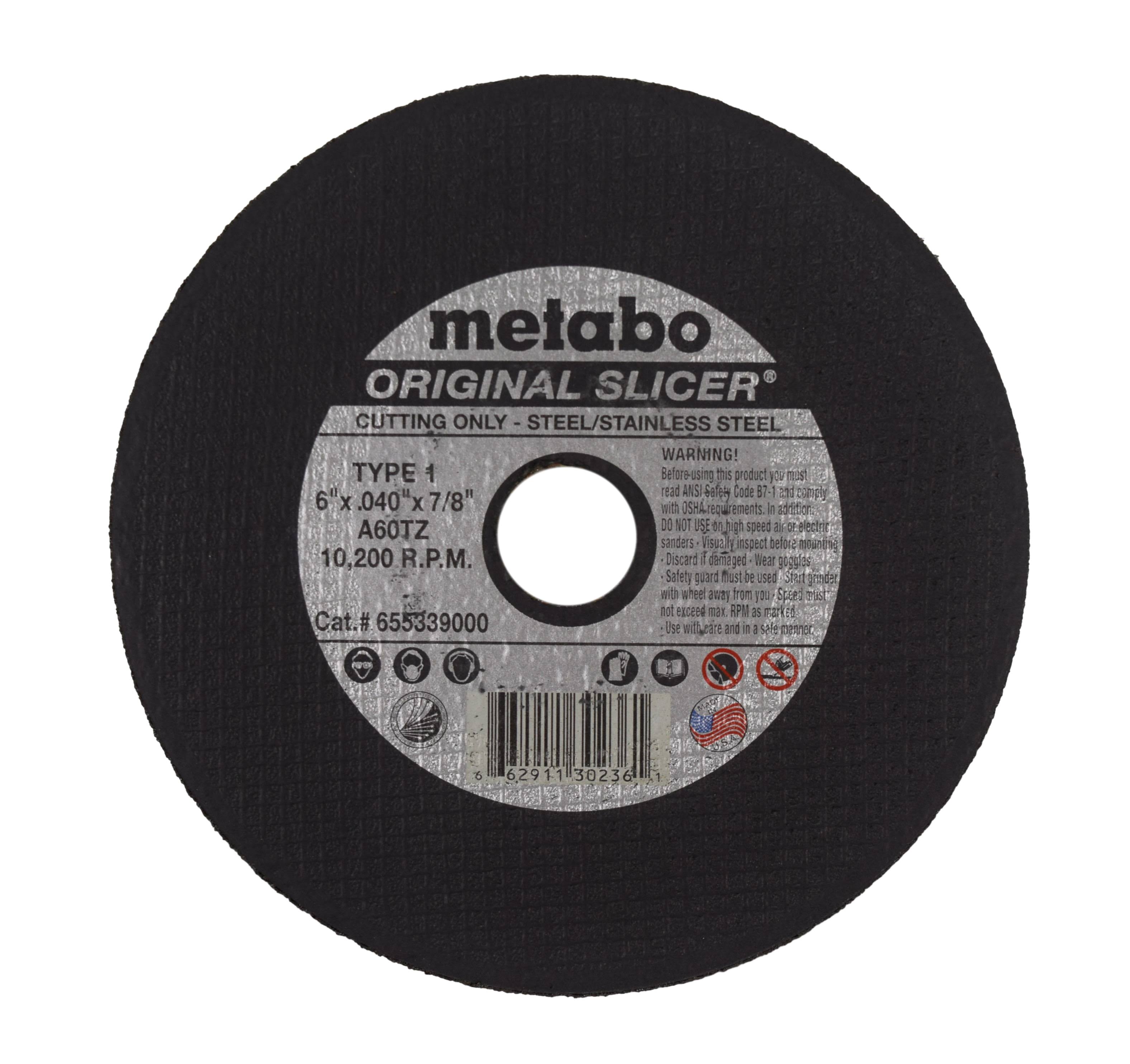 Metabo 655339000 6-Inch Slicer Wheel