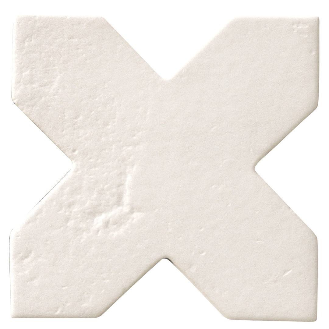 Ivy Hill Tile Tripoli Star-Crossed White 6.1 in. x 11.9 in. Matte Terracotta Look Porcelain Floor and Wall Tile (8.26 Sq. ft./Case)