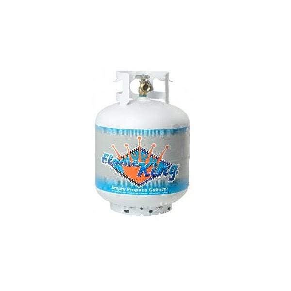 Flame King 20 lbs Empty Propane Cylinder with Built-in Gauge