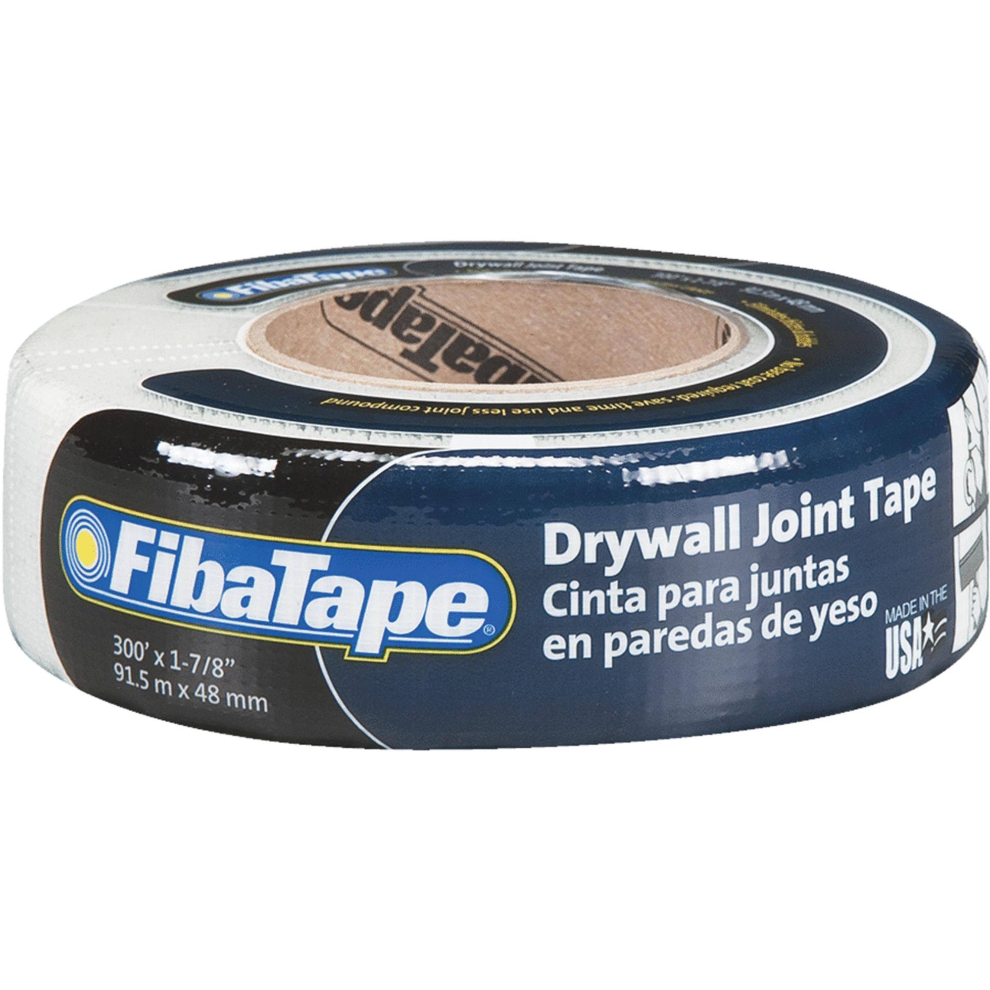 Fibatape FDW6581U Self Adhesive Drywall Joint Tape, White, 1.875
