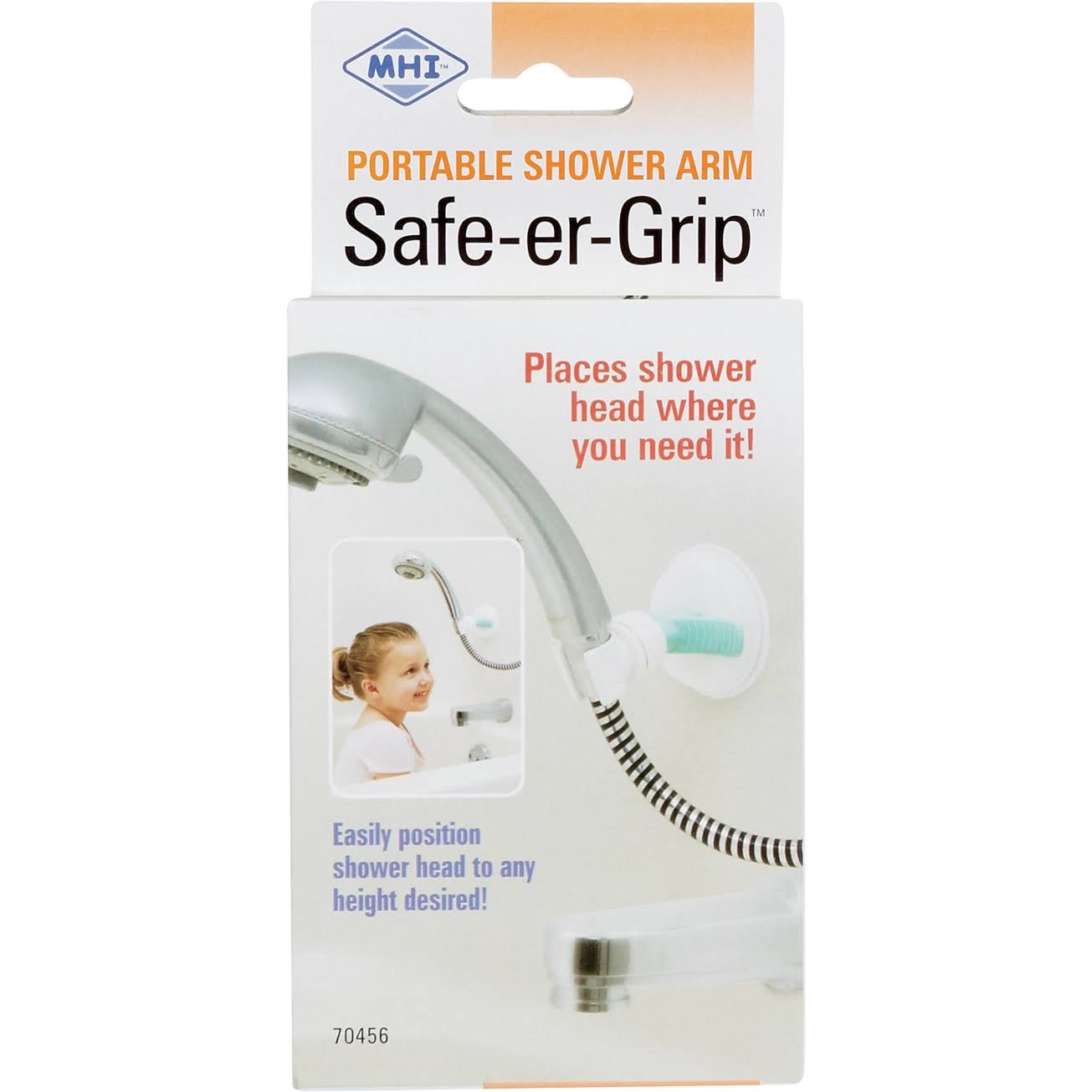 MHI Safe-er-Grip Shower Arm, Portable