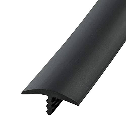 Edge Supply Black 3/4 in x 25 ft Center Barb Tee Moulding T Molding Hobbyist Pack, Small Projects, Arcade Machines and Tables