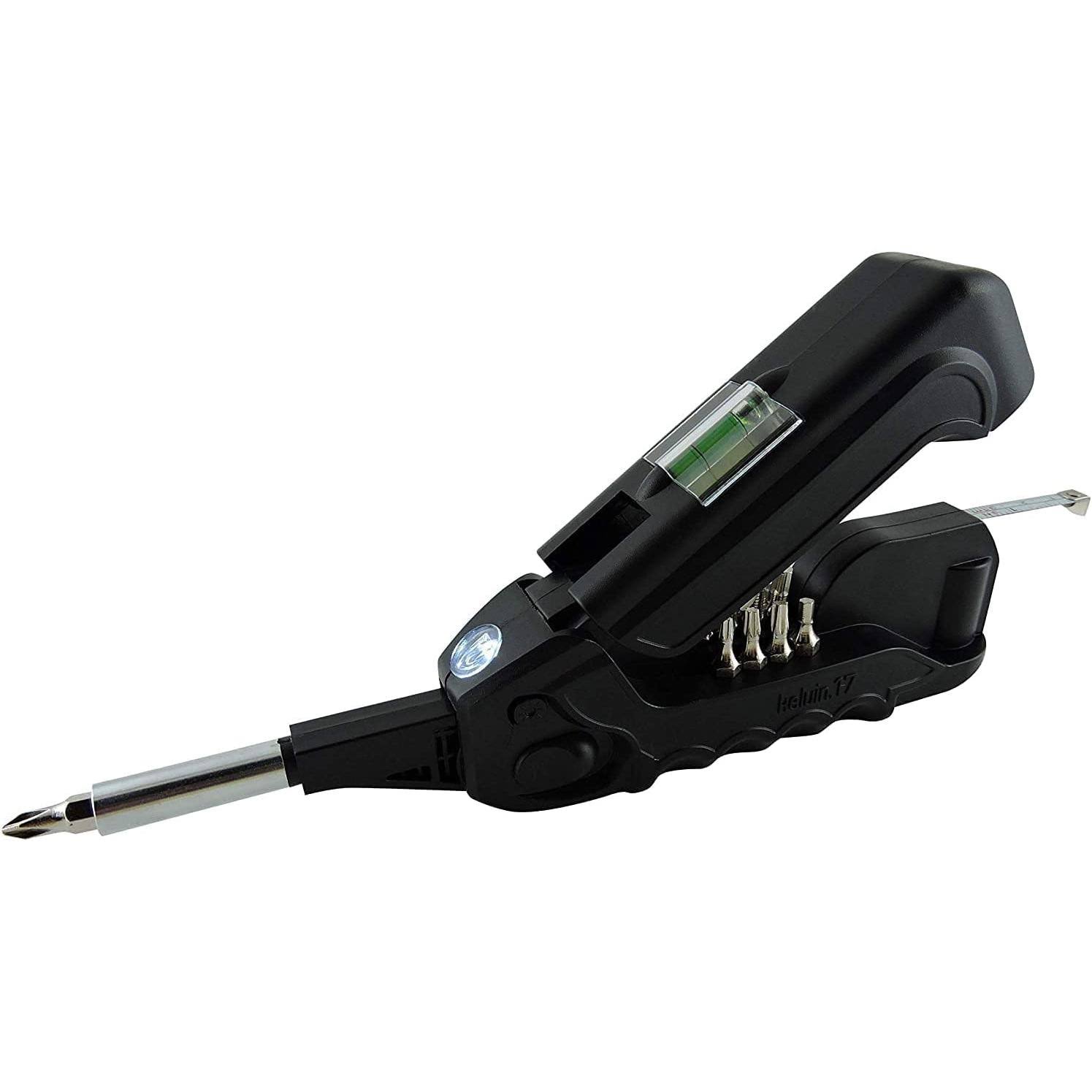 Kelvin Tools 17 Everyday Multitool-The Palm-Sized Everyday Multi-Tool Set- Black