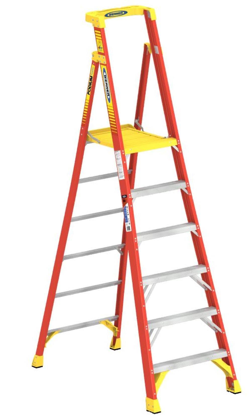 Werner PD6206 6 ft. Type iA Fiberglass Podium Ladder