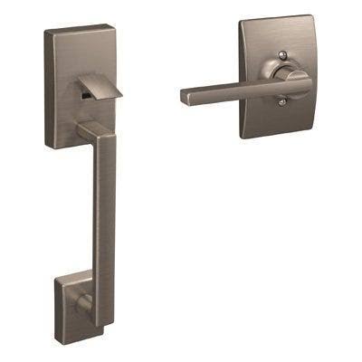 Schlage Century Satin Nickel Entry Door Handleset Latitude