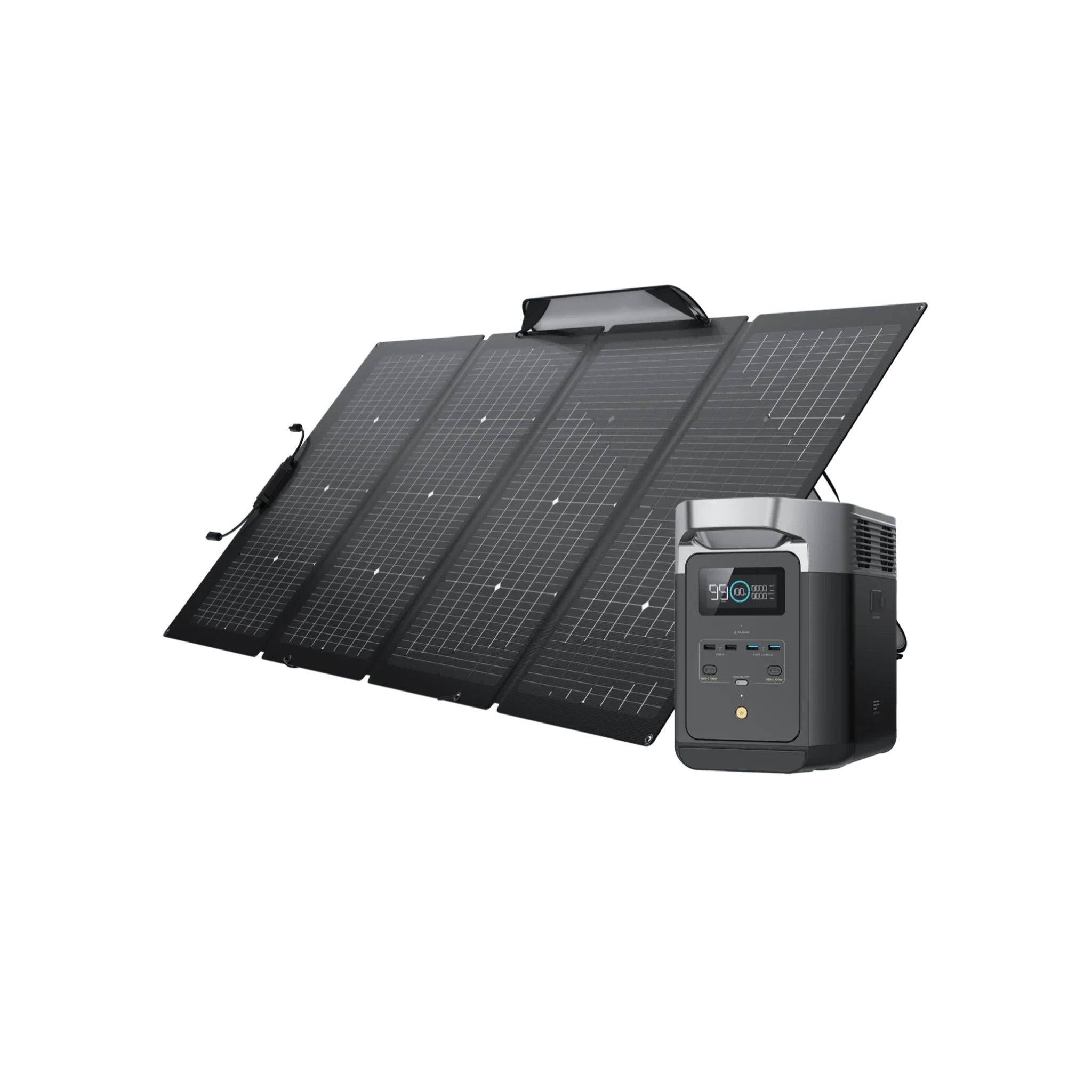 EcoFlow Delta 2 + 2* 220W Portable Solar Panel