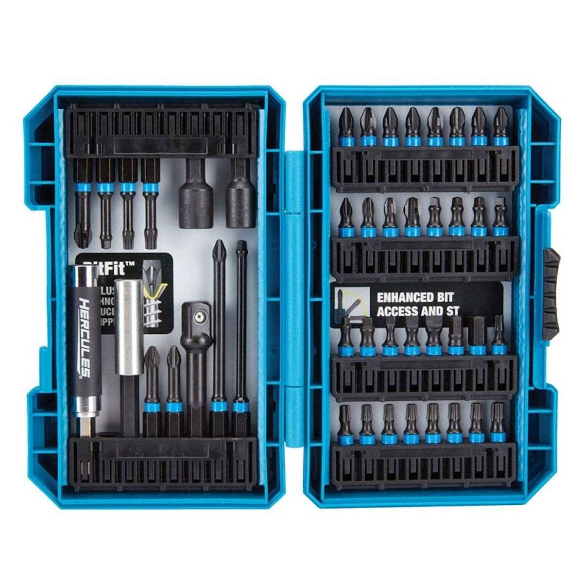Hercules Impact Driver Bit Set, 45 Piece 63383