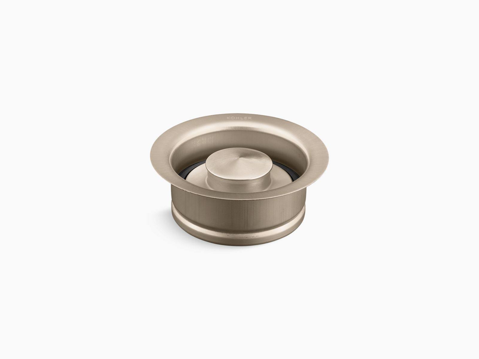 Kohler K-11352-BV Disposal Flange with Stopper Vibrant Brushed Bronze