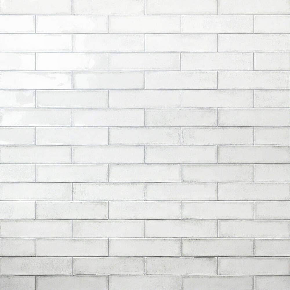 Ivy Hill Tile Moze White 3 in. x 12 in. 9 mm Ceramic Wall Tile (22 Piece 5.38 Sq. ft./ Box)