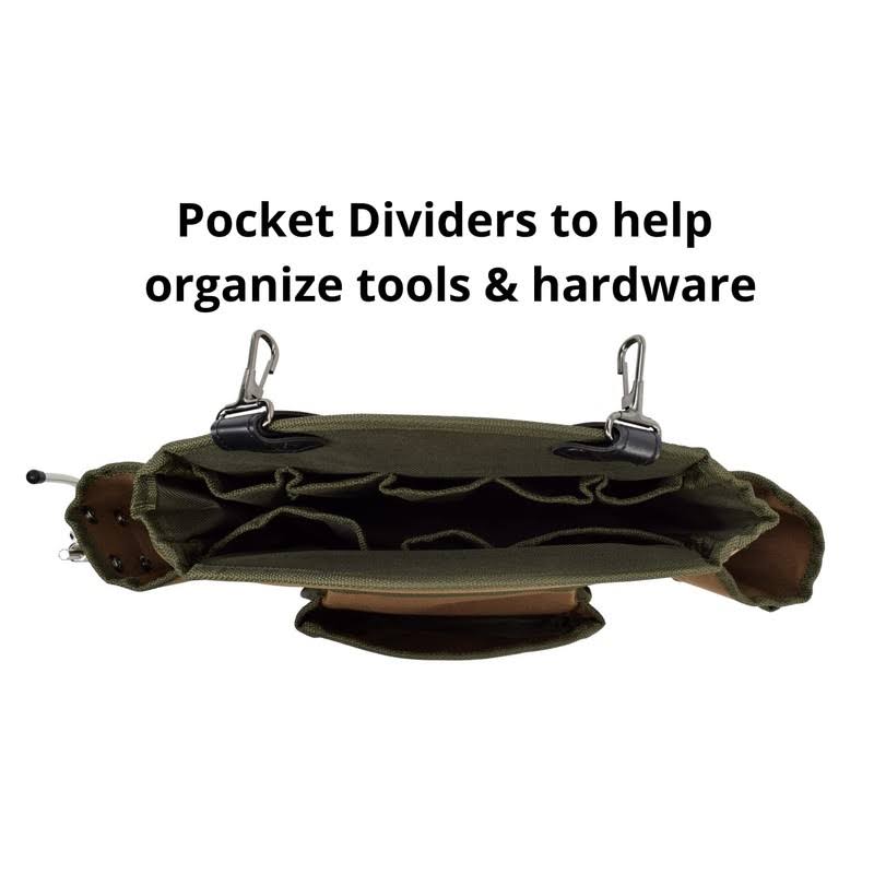 Jackson Palmer Professional Tool Belt- Tan & Green (Comfort Rig Tan & Green)