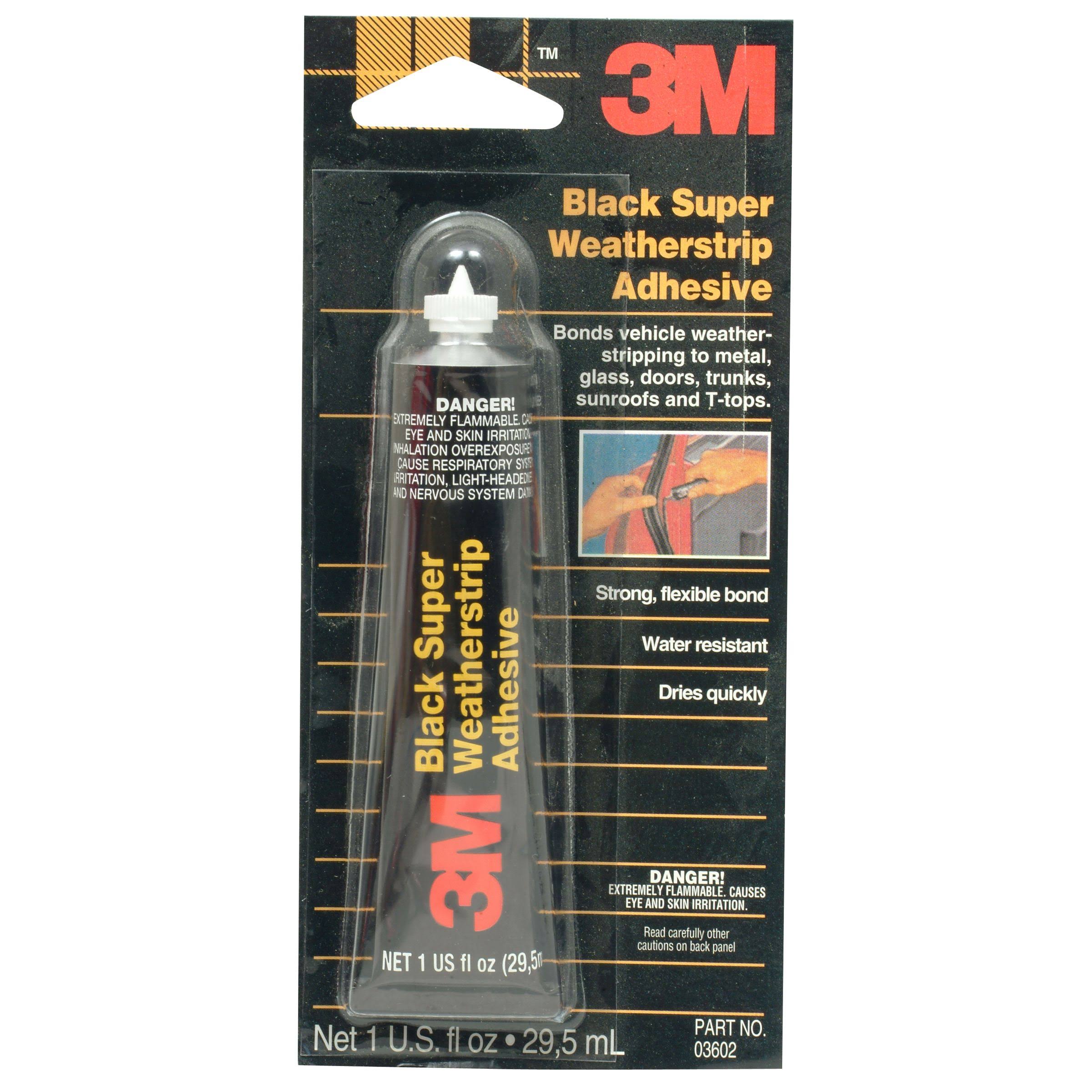 3M Black Super Weatherstrip Adhesive- 1 fl oz tube