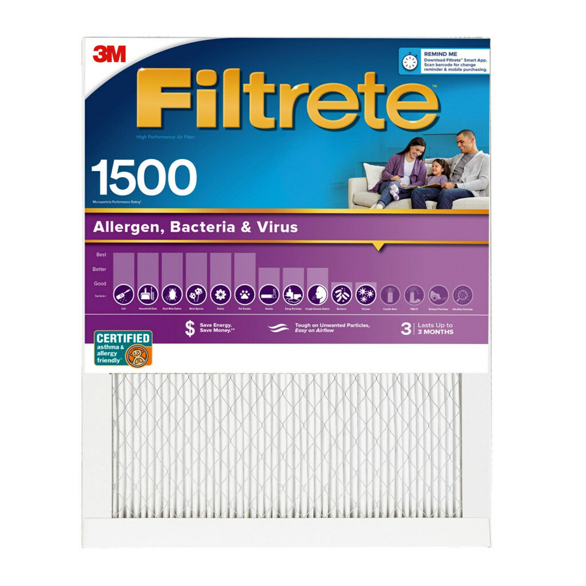 Filtrete Ultra Allergen 12x24x1 Air Filter