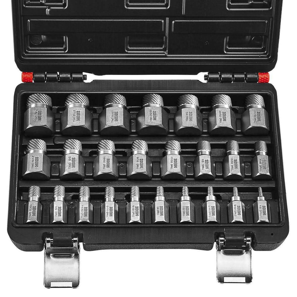 Icon Multi-Spline Screw Extractor Set, 25-Piece 58699