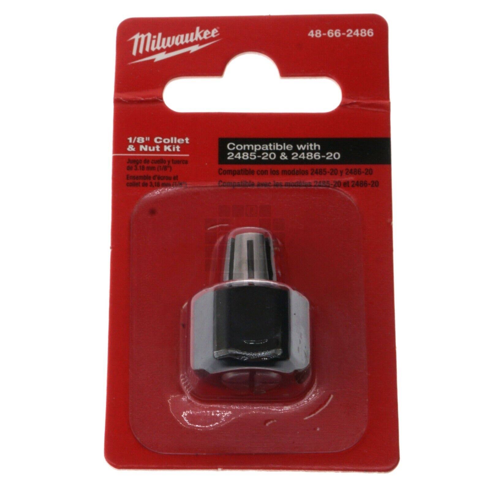 Milwaukee 1/8 in Collet & Nut Kit 48-66-2486