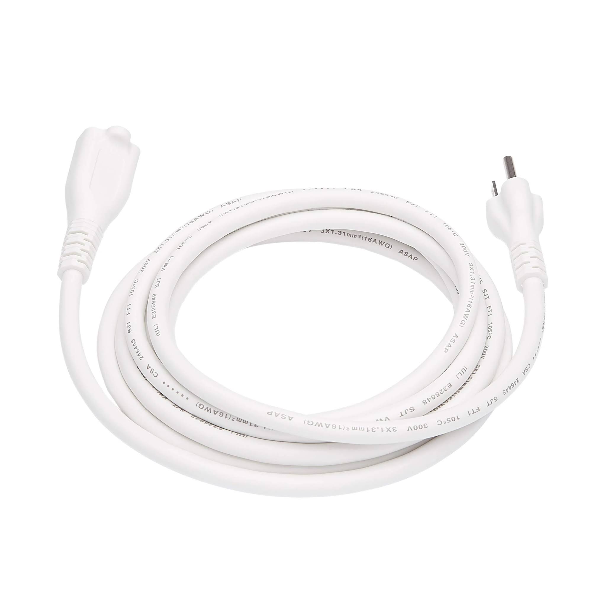 Basics Extension Cord- 10-Foot, White