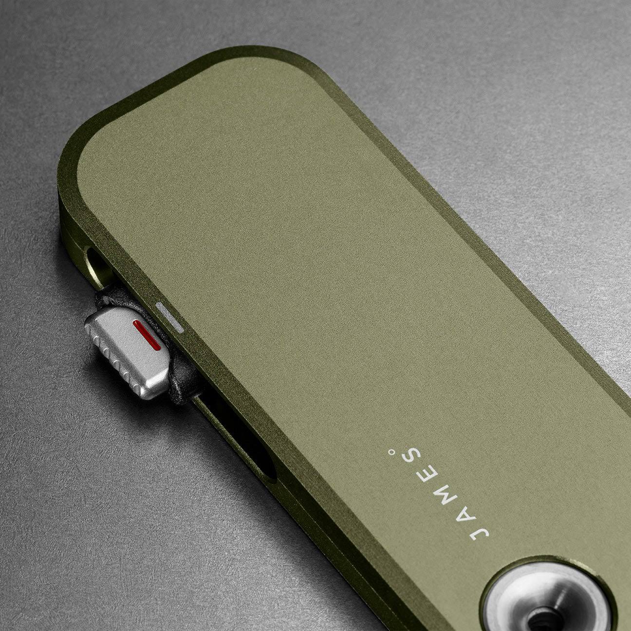 The James Brand Palmer Knife OD Green/Black/Aluminum, Straight