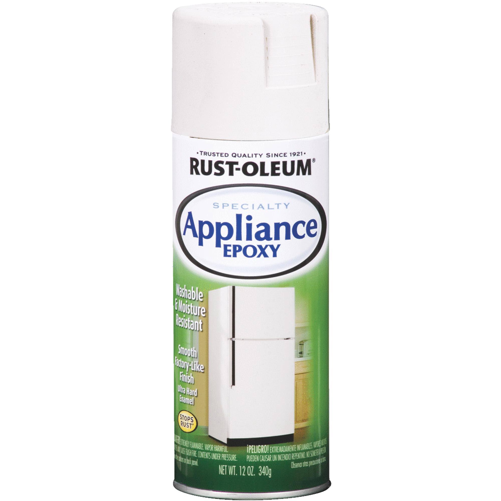 Rust-Oleum Epoxy Appliance Spray Paint White, 12 oz.