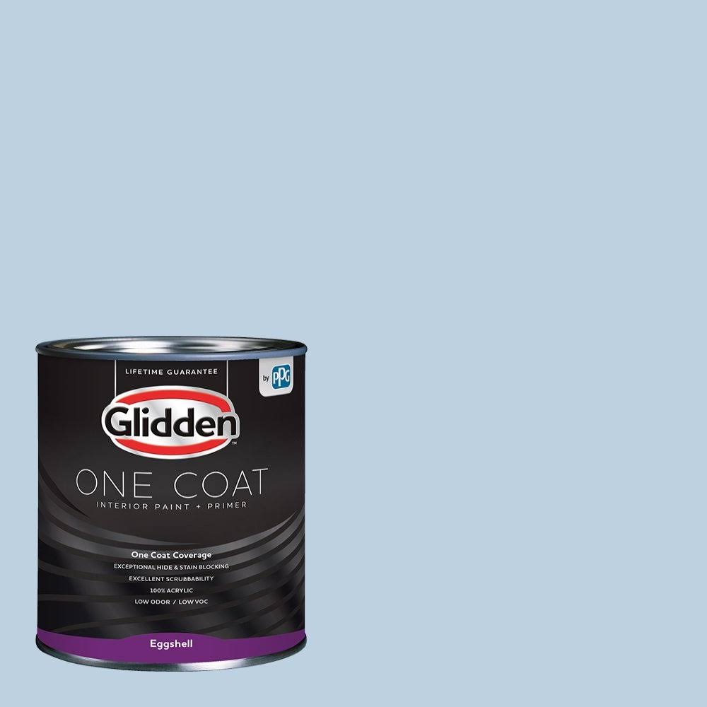 Glidden One Coat, Interior Paint + Primer, Sleep Baby Sleep, Size: Quart, Blue