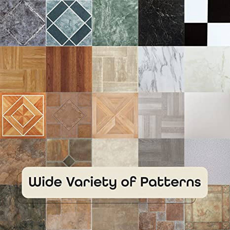 Achim Dark Slate Marble 12 in x12 in Self Adhesive Vinyl Floor Tile- 20 Tiles/20 Sq. ft.