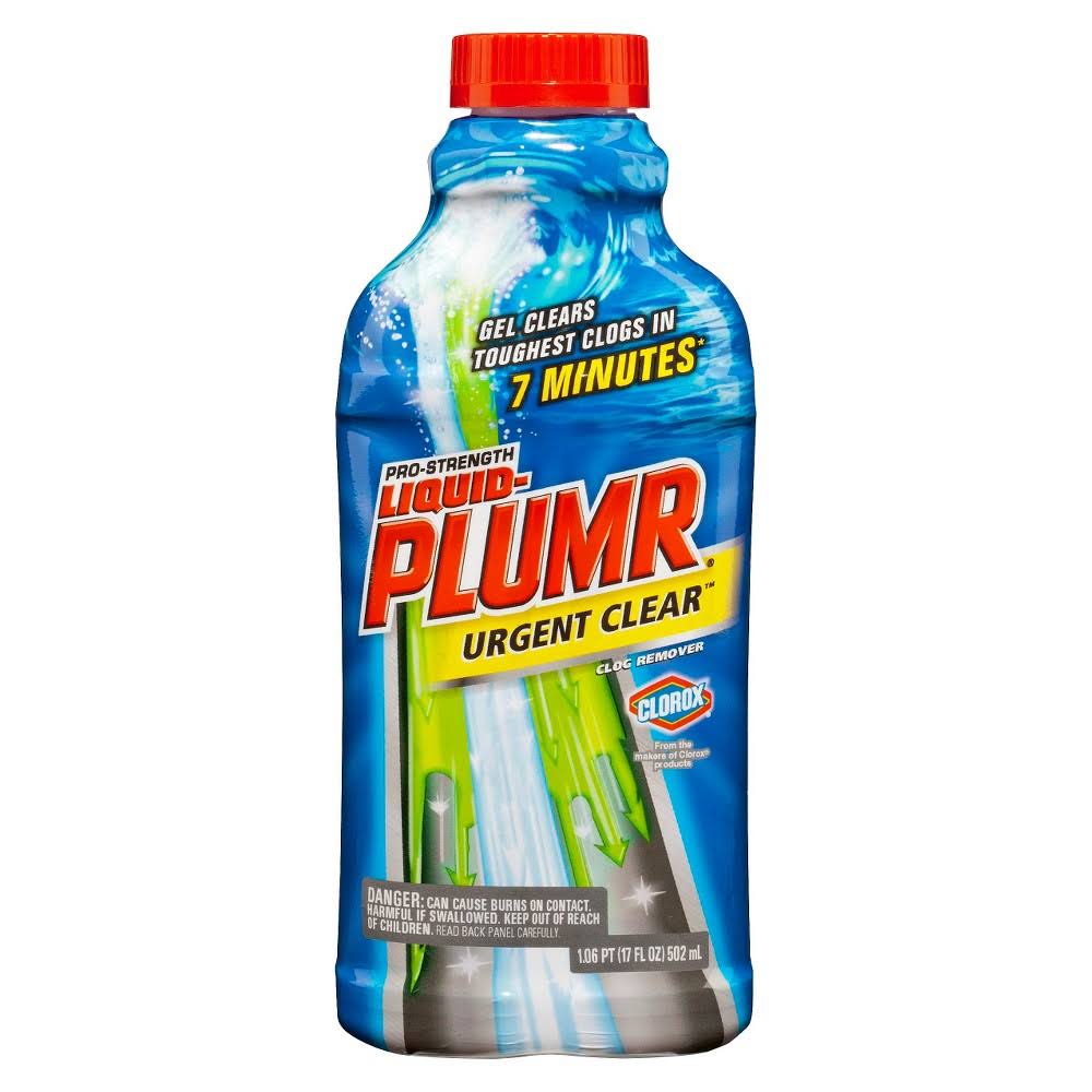 Liquid-Plumr Clog Remover, Pro-Strength, Urgent Clear, Gel- 1.06 pt