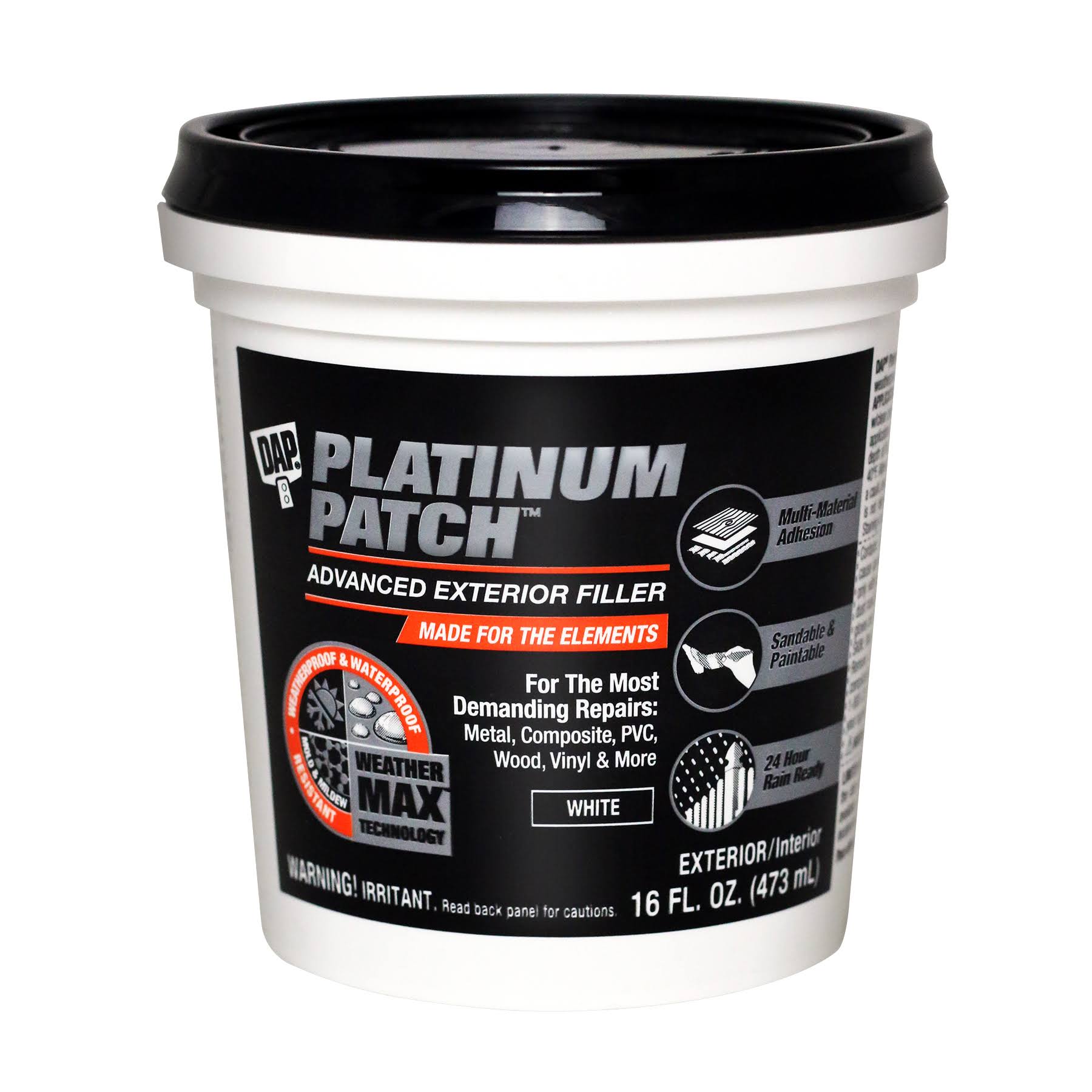 Dap 18741 Platinum Patch 16 oz Exterior Filler