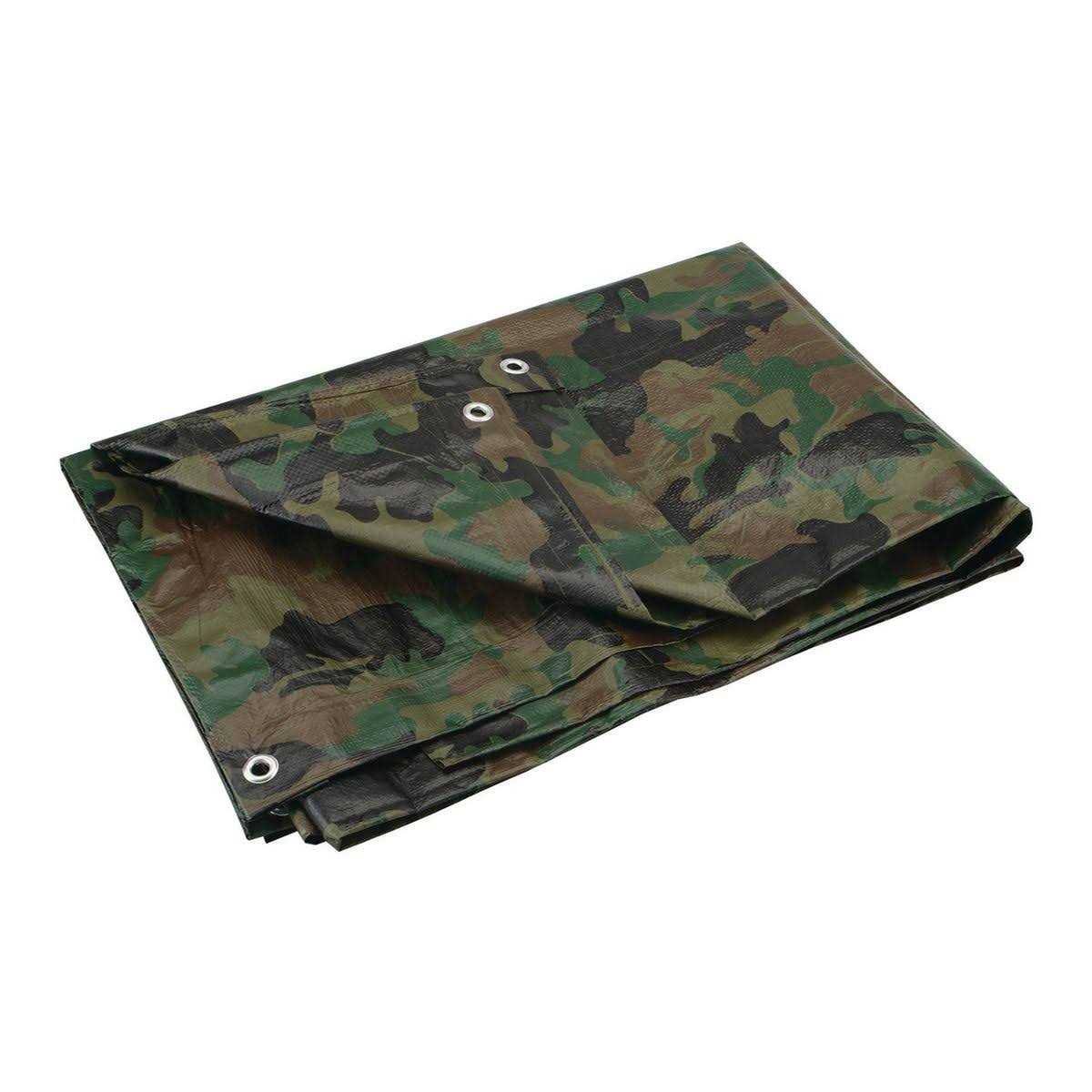 Hft 9 ft. 4 in. x 11 ft. 4 in. Camouflage All Purpose/Weather Resistant Tarp