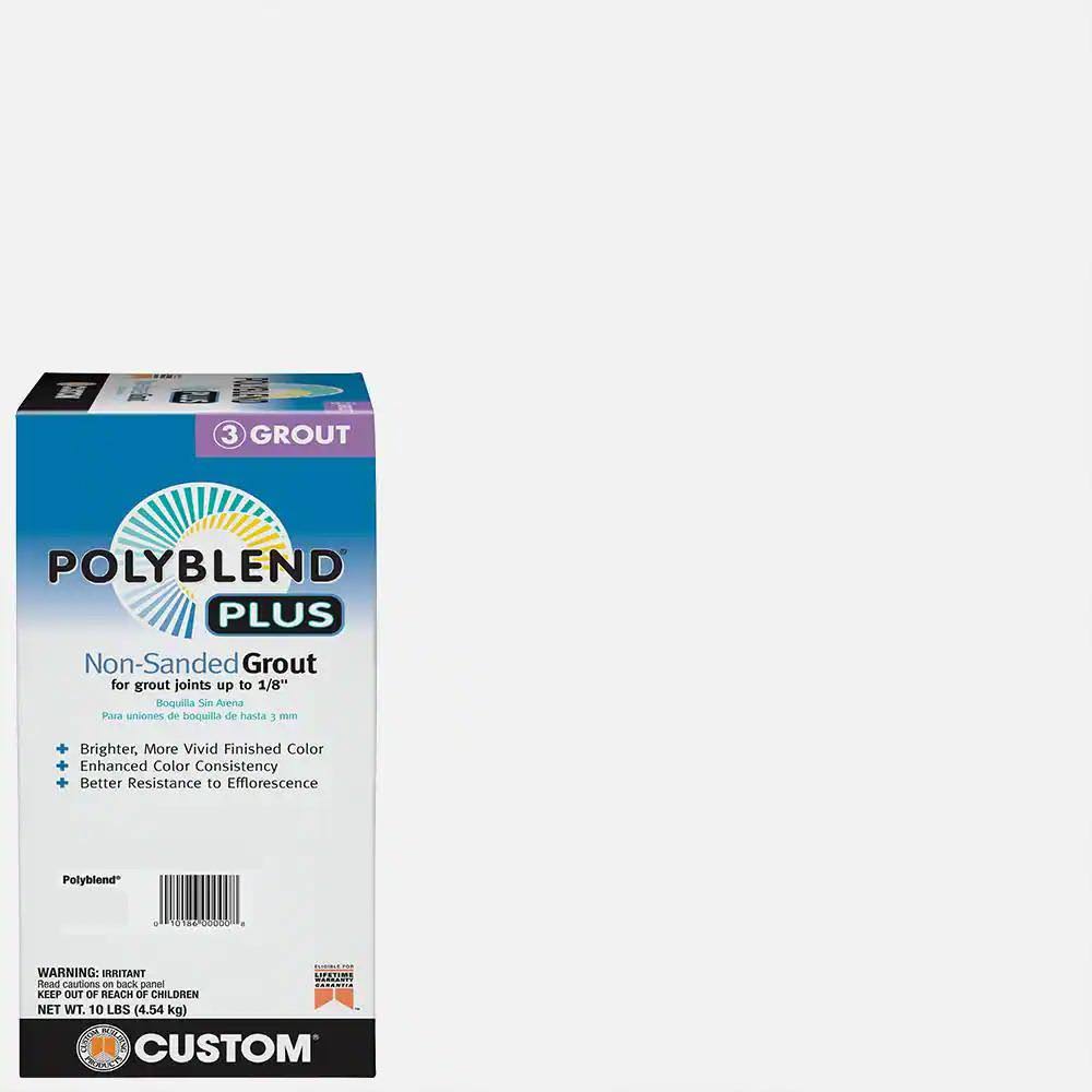 Polyblend Plus #641 Cool White 10 lb. Non-Sanded Grout