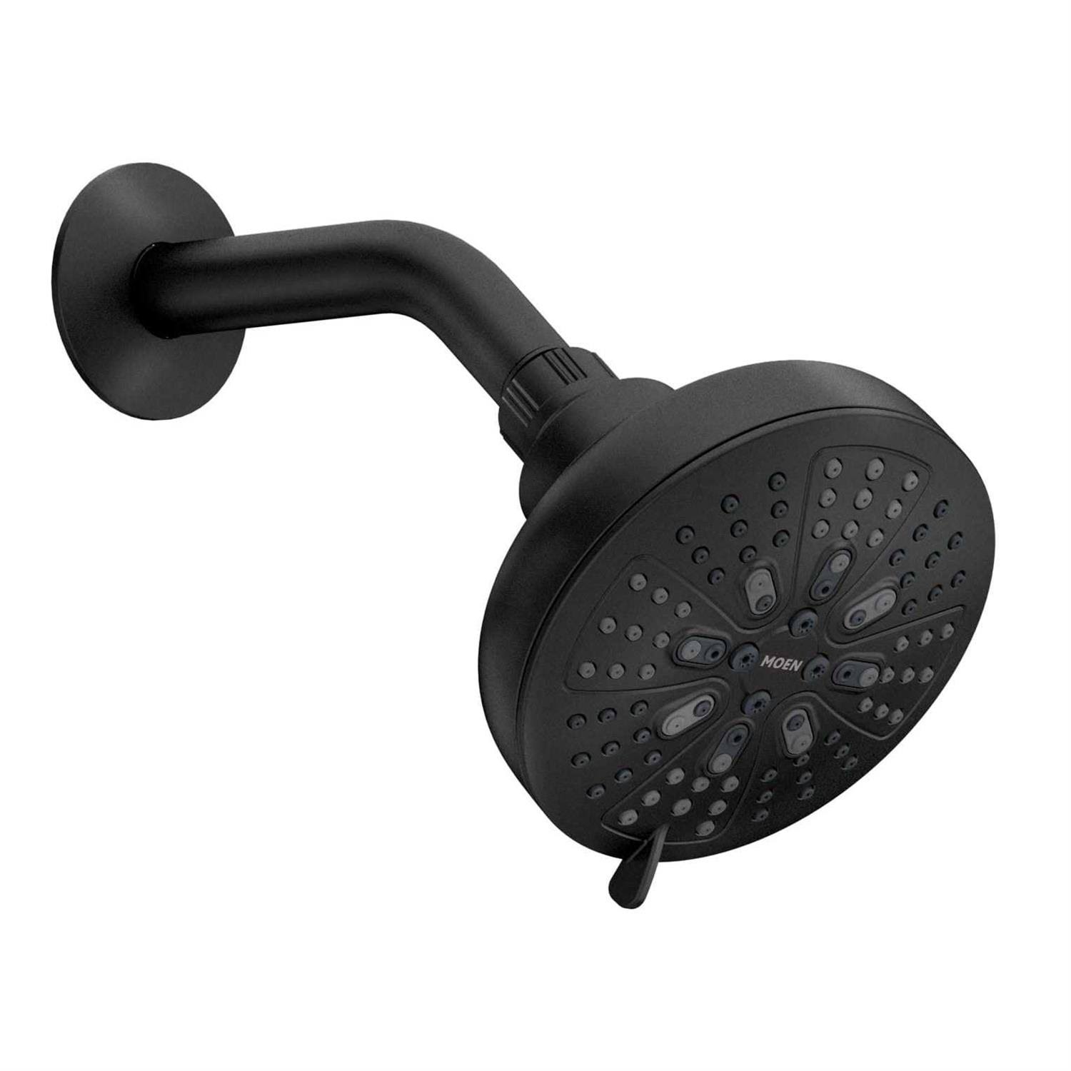 Moen Hydro Energetix 8-Spray 1.75 GPM Fixed Shower Head, Matte Black