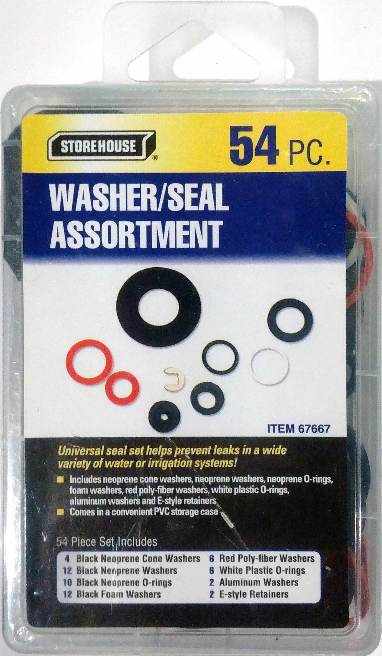 54 Piece Washers and Seals Kit with Storage Case