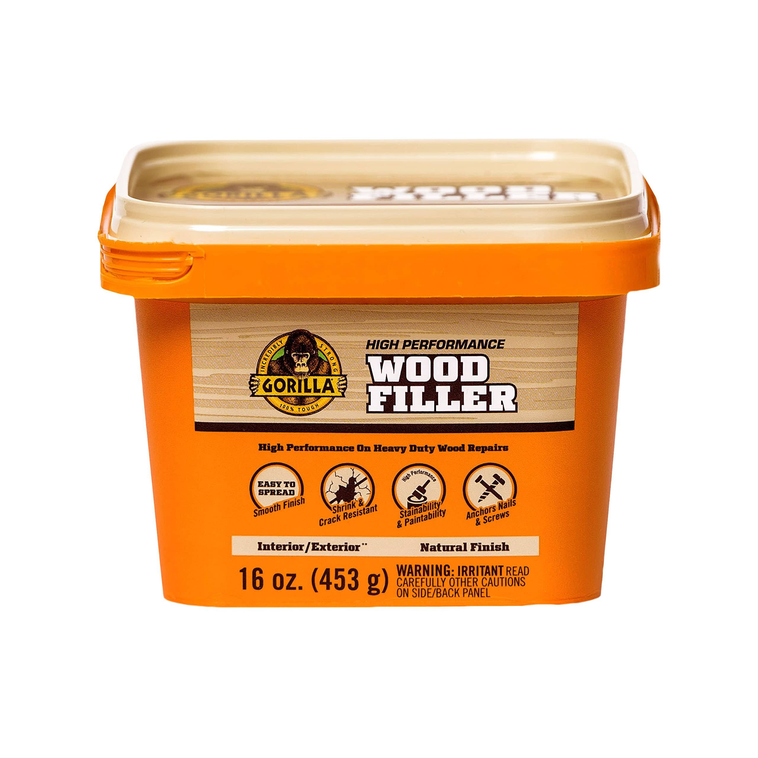 Gorilla 16 oz. Natural Wood Filler Tub