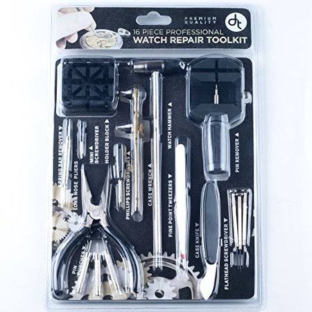 Stalwart 16-Piece Professional Watch Jewelry Repair Tool Kit