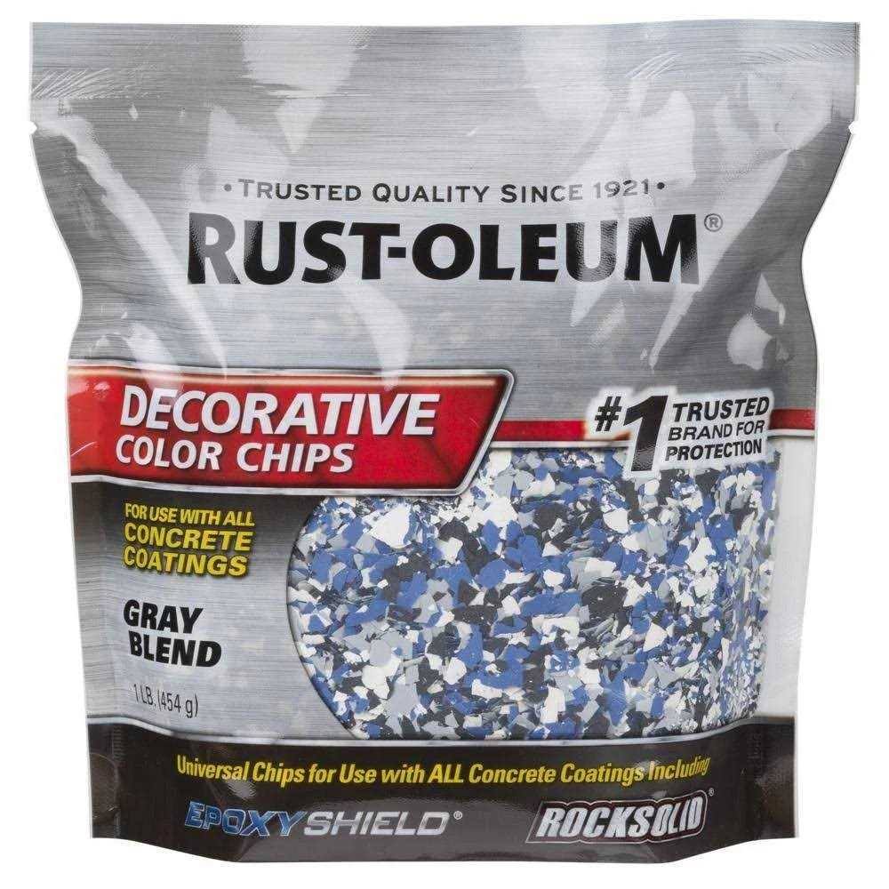 Rust-Oleum 1 lb. Gray Decorative Color Chips (6-pack)