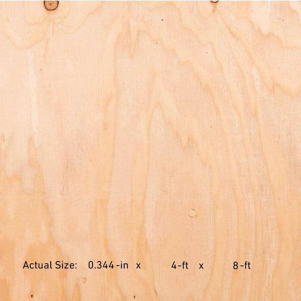 ReliaBilt 3/8-in x 4-ft x 8-ft Douglas Fir Plywood Sheathing 185109